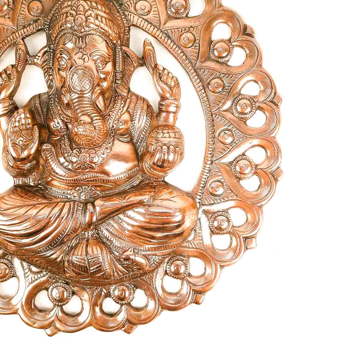 Sitting Ganesh Wall Hanging | Ganesh Wall Decor - For Home & Entrance Decor - 15 inch - Apkamart
