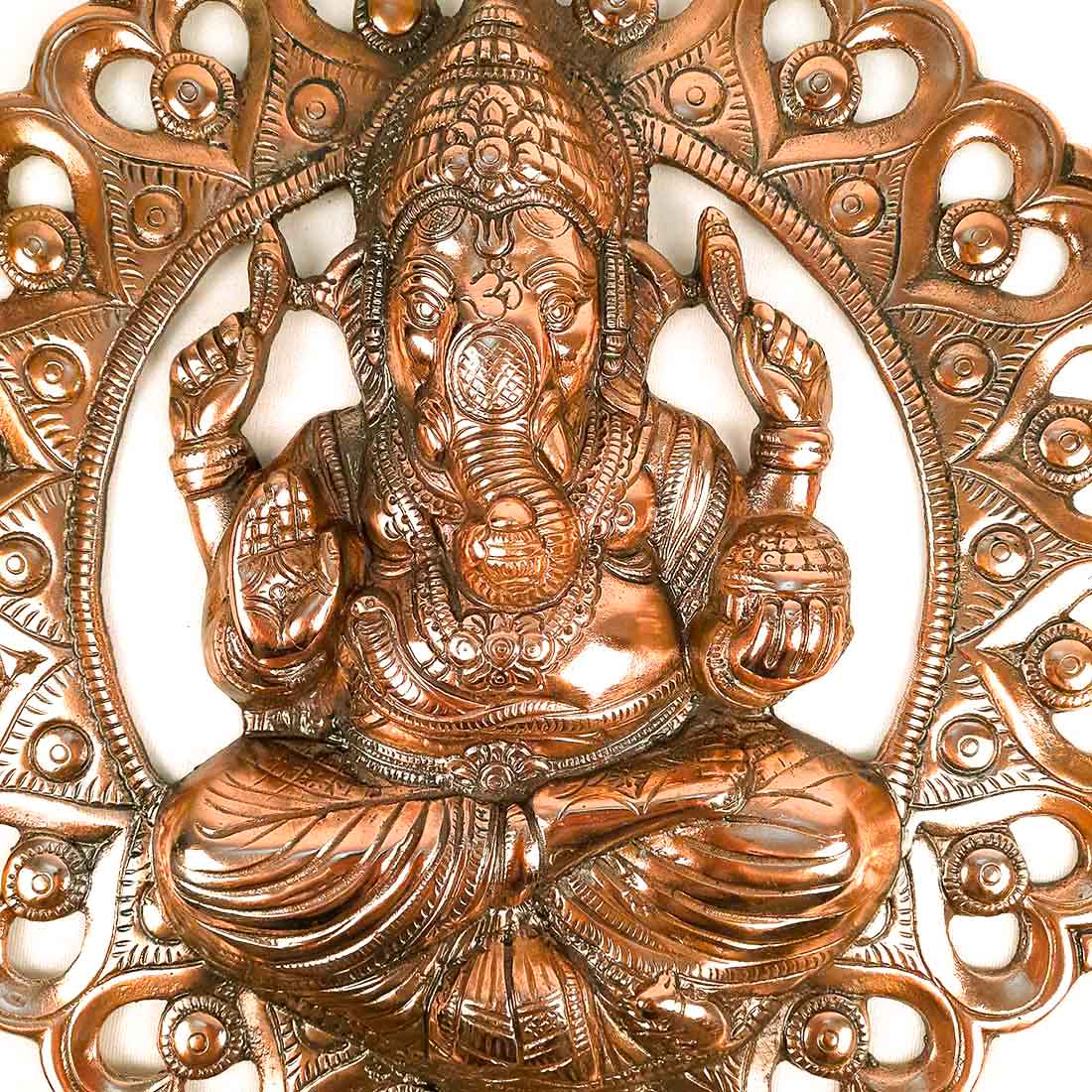 Sitting Ganesh Wall Hanging | Ganesh Wall Decor - For Home & Entrance Decor - 15 inch - Apkamart