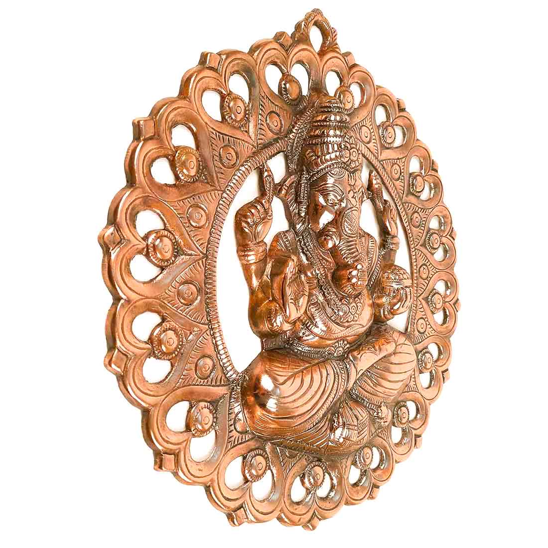 Sitting Ganesh Wall Hanging | Ganesh Wall Decor - For Home & Entrance Decor - 15 inch - Apkamart