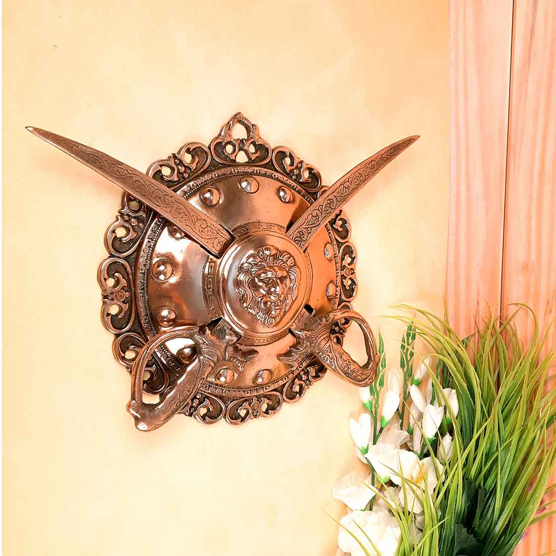 Lion Head Dhal Talwar Set 13 Inch - Apkamart #style_Pack of 1