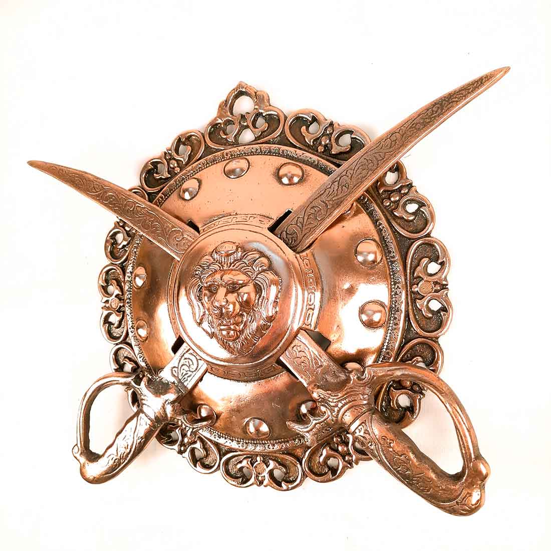 Lion Head Dhal Talwar Set 13 Inch - Apkamart #style_Pack of 2