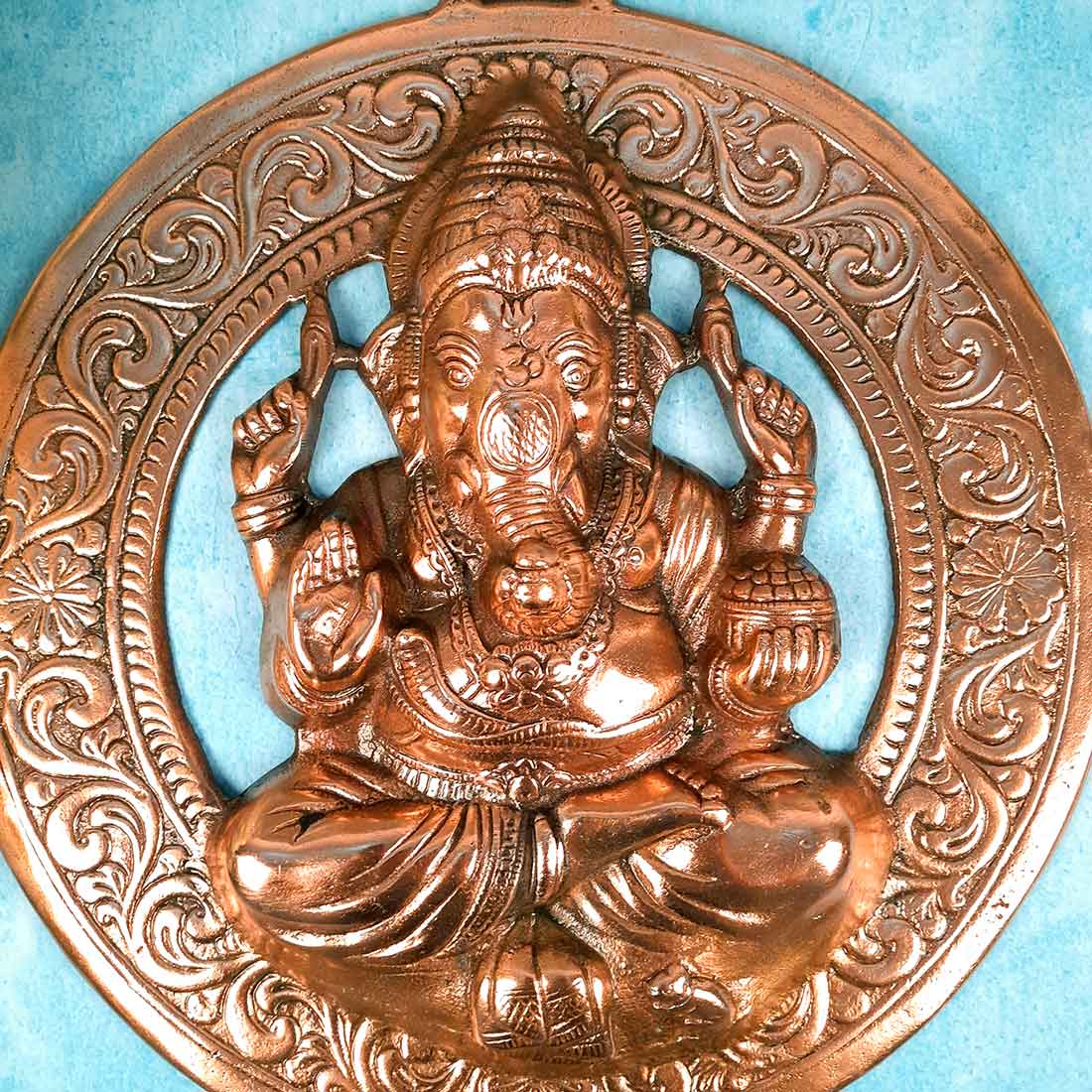 Ganesh Wall Hanging | Ganesha in Blessing Pose - For Home, Wall Decor & Gifts - 14 Inch - Apkamart