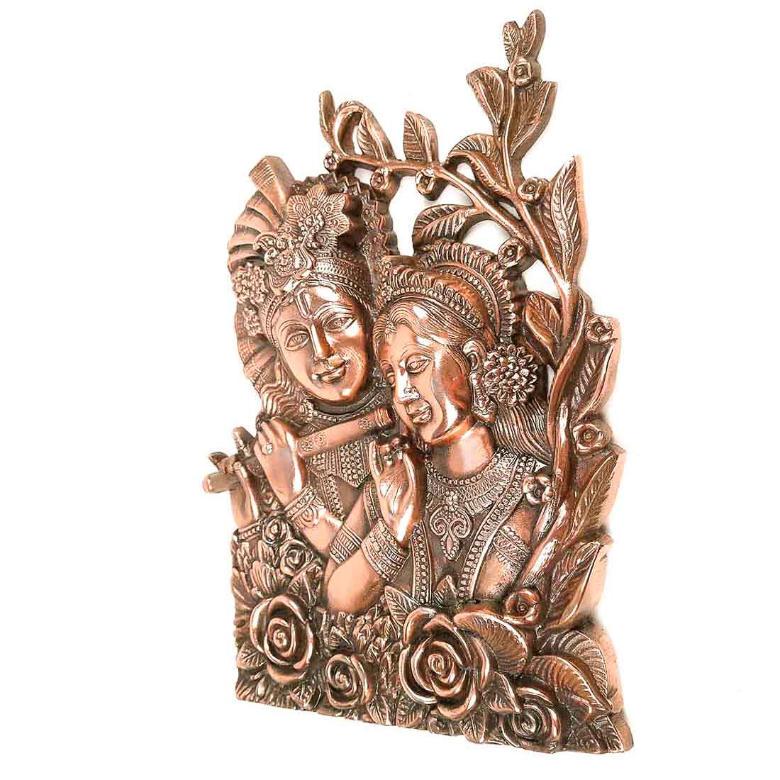 Radha Krishna Wall Hanging - For Home, Wall Decor & Wedding Gift - 14 inch - Apkamart