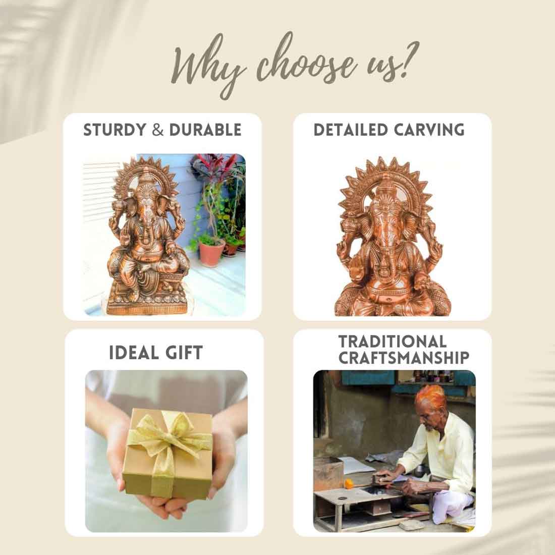 Lord Ganesha Statue - For Pooja & Home Decor -22 Inch - ApkaMart