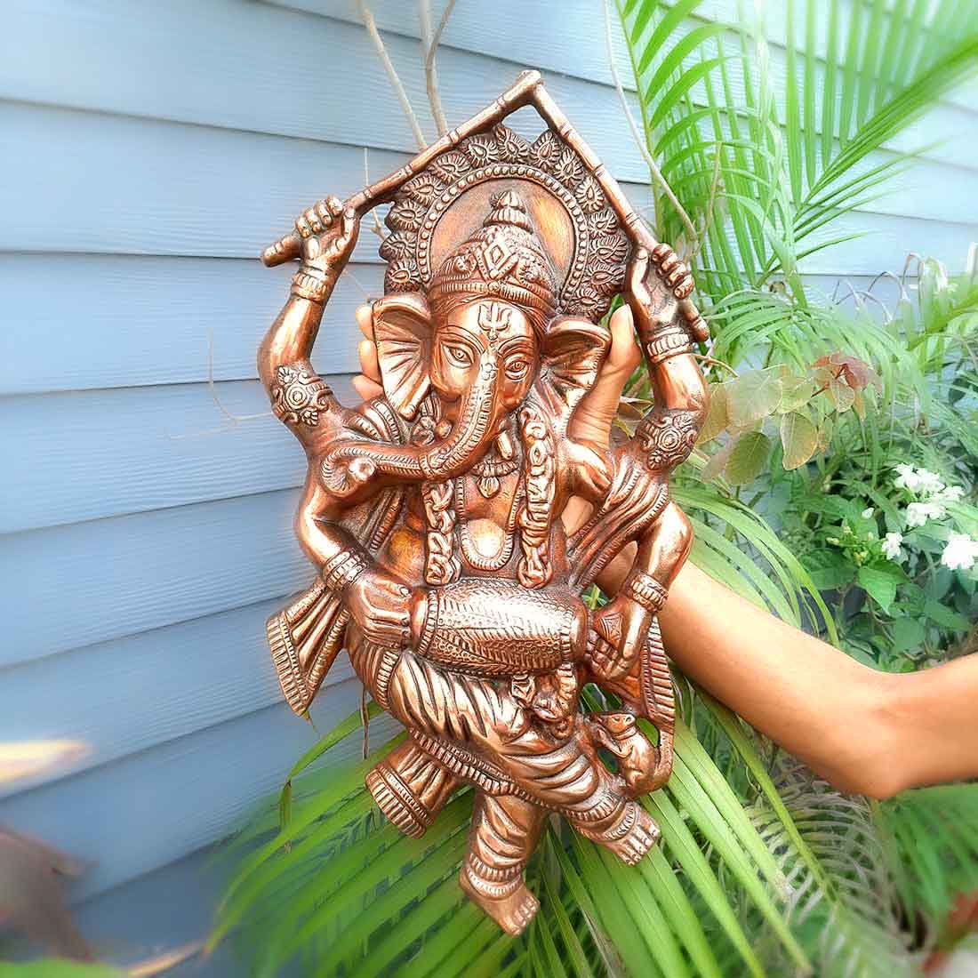 Lord Ganesh in Dancing Pose- Wall Hanging 20 Inch - ApkaMart