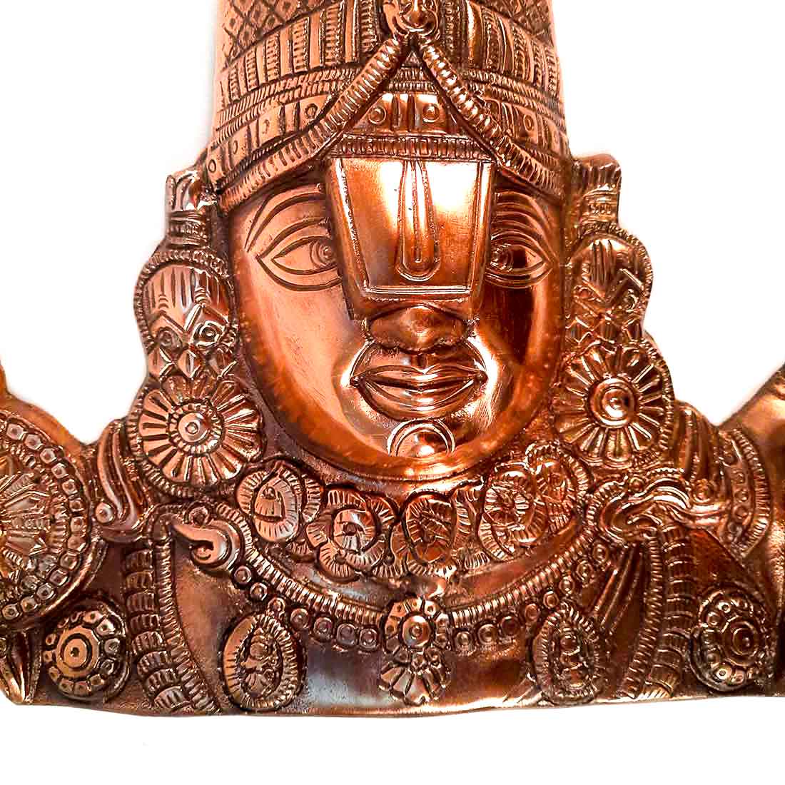 Tirupati Balaji | Venkateswara Swami Wall Showpiece - 17 Inch - ApkaMart