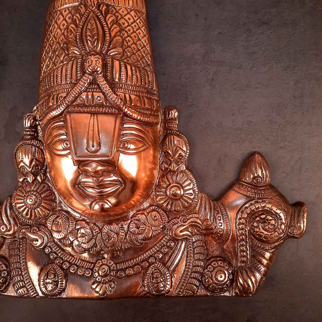 Tirupati Balaji | Venkateswara Swami Wall Showpiece - 17 Inch - ApkaMart