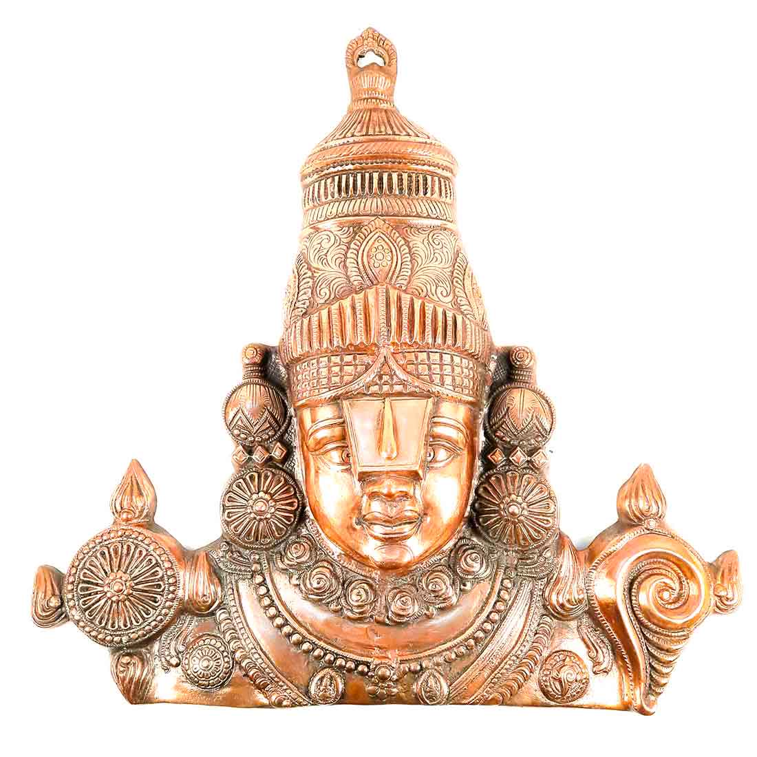 Tirupati Balaji Wall Hanging Idol | Swami Venkateswara Wall Statue | Balaji Face Wall Hanging Murti - for Home, Living Room, Office, Puja & Gift - 25 Inch