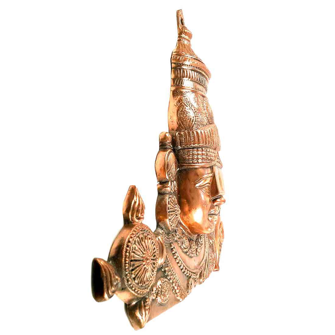 Tirupati Balaji Wall Hanging Idol | Swami Venkateswara Wall Statue | Balaji Face Wall Hanging Murti - for Home, Living Room, Office, Puja & Gift - 25 Inch