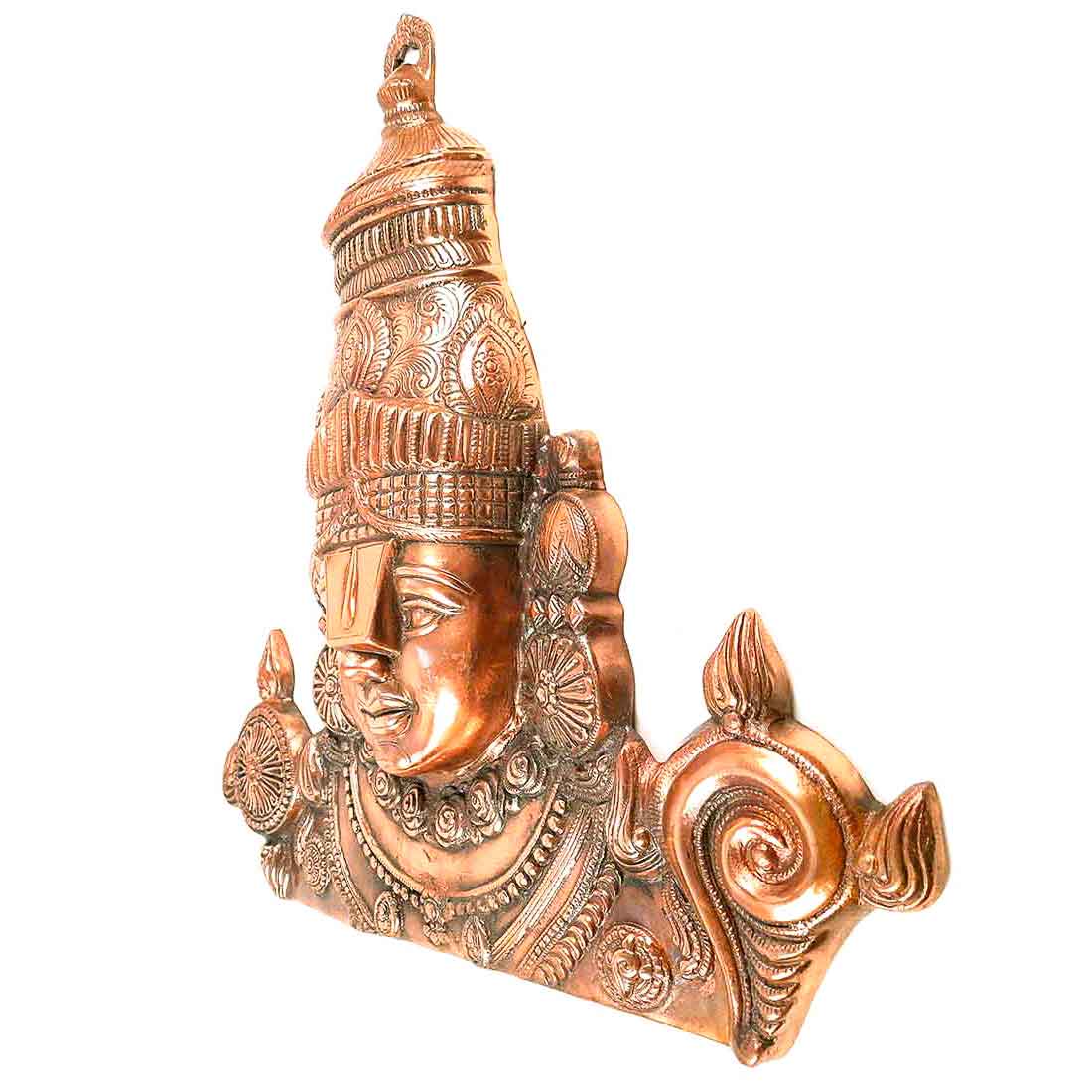 Tirupati Balaji Wall Hanging Idol | Swami Venkateswara Wall Statue | Balaji Face Wall Hanging Murti - for Home, Living Room, Office, Puja & Gift - 25 Inch