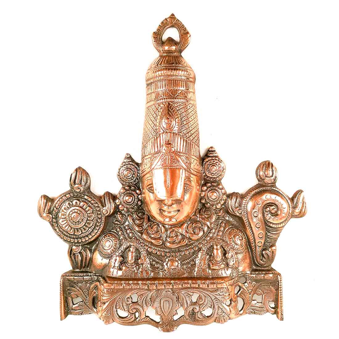 Lord Balaji Wall Hanging Idol | Shri Venkateswara Swami Wall Statue | Tirupati Balaji Wall Hanging Murti - for Home, Living Room, Office, Puja & Gift - 15 Inch