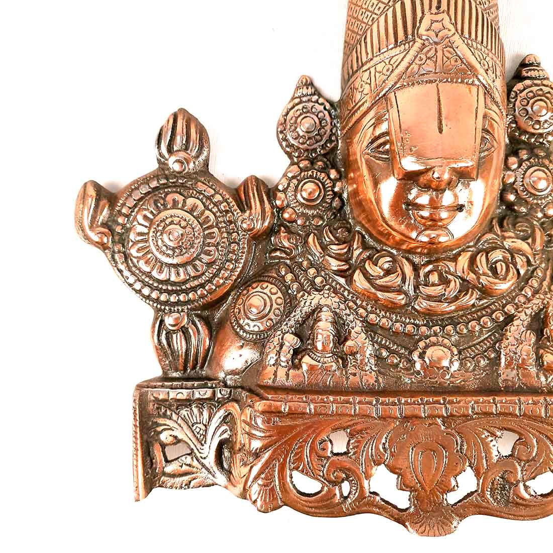 Lord Balaji Wall Hanging Idol | Shri Venkateswara Swami Wall Statue | Tirupati Balaji Wall Hanging Murti - for Home, Living Room, Office, Puja & Gift - 15 Inch