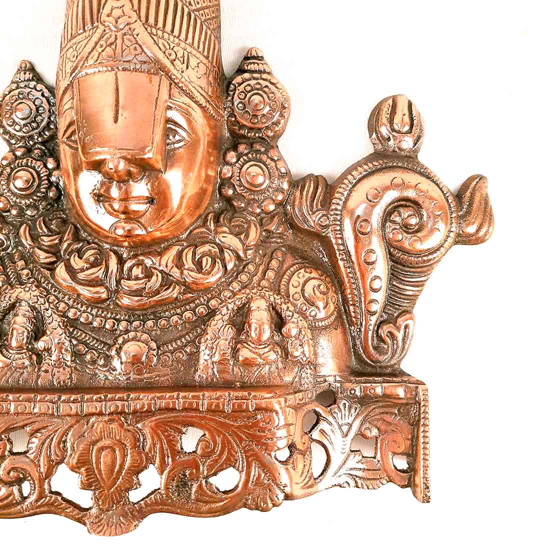 Lord Balaji Wall Hanging Idol | Shri Venkateswara Swami Wall Statue | Tirupati Balaji Wall Hanging Murti - for Home, Living Room, Office, Puja & Gift - 15 Inch