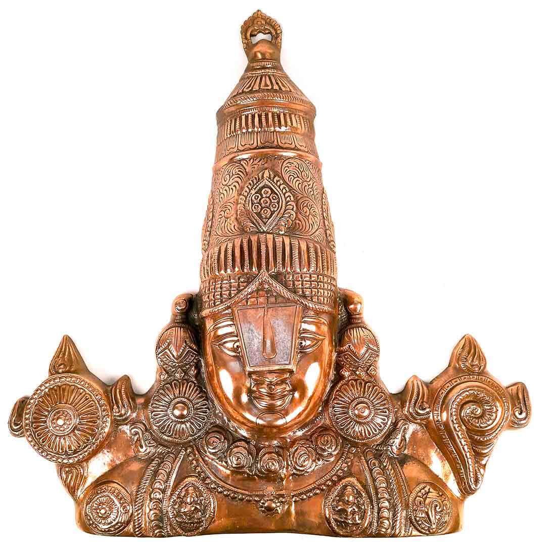 Tirupati Balaji Wall Hanging - For Pooja, Temple & Home Decor - 24 inch - ApkaMart