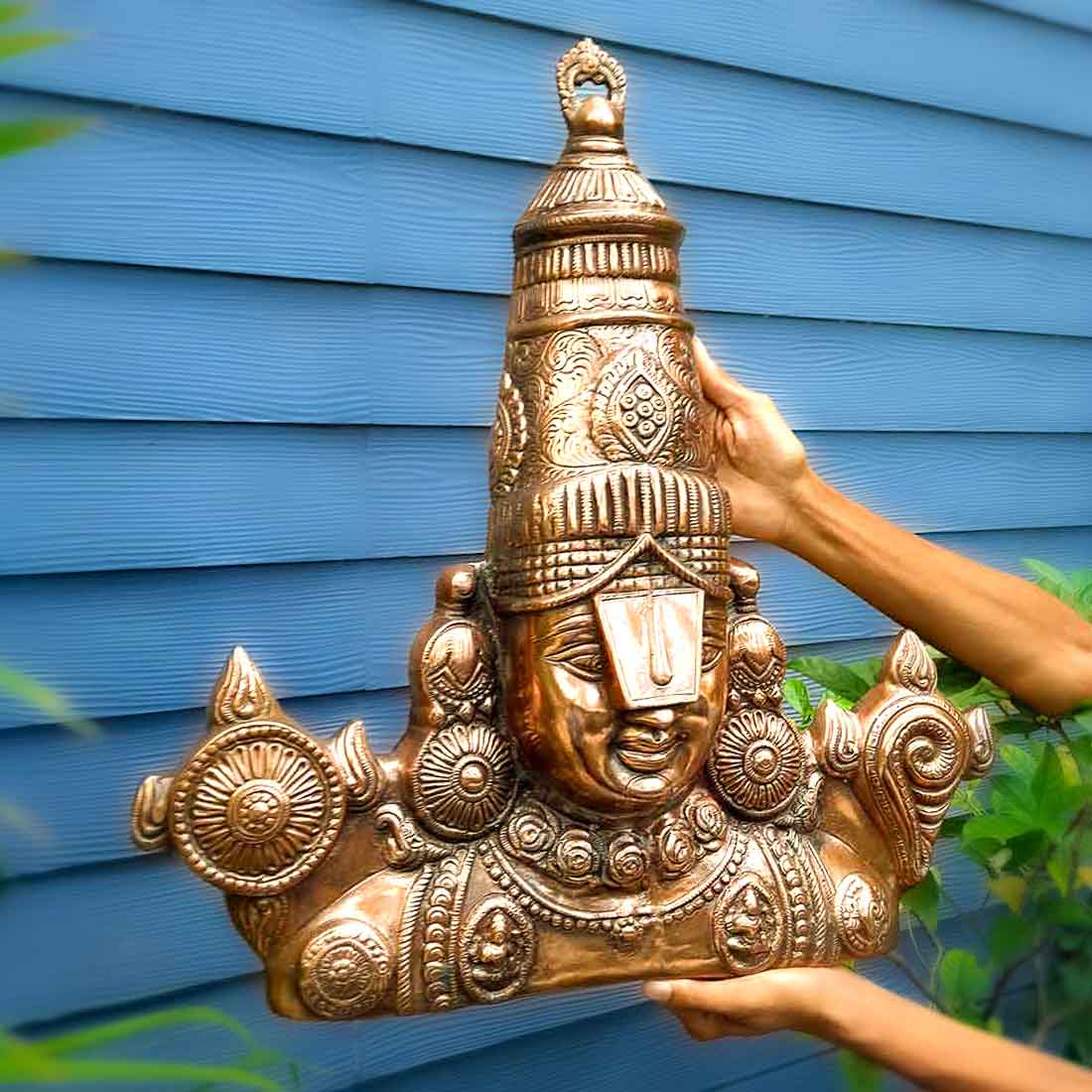 Tirupati Balaji Wall Hanging - For Pooja, Temple & Home Decor - 24 inch - ApkaMart