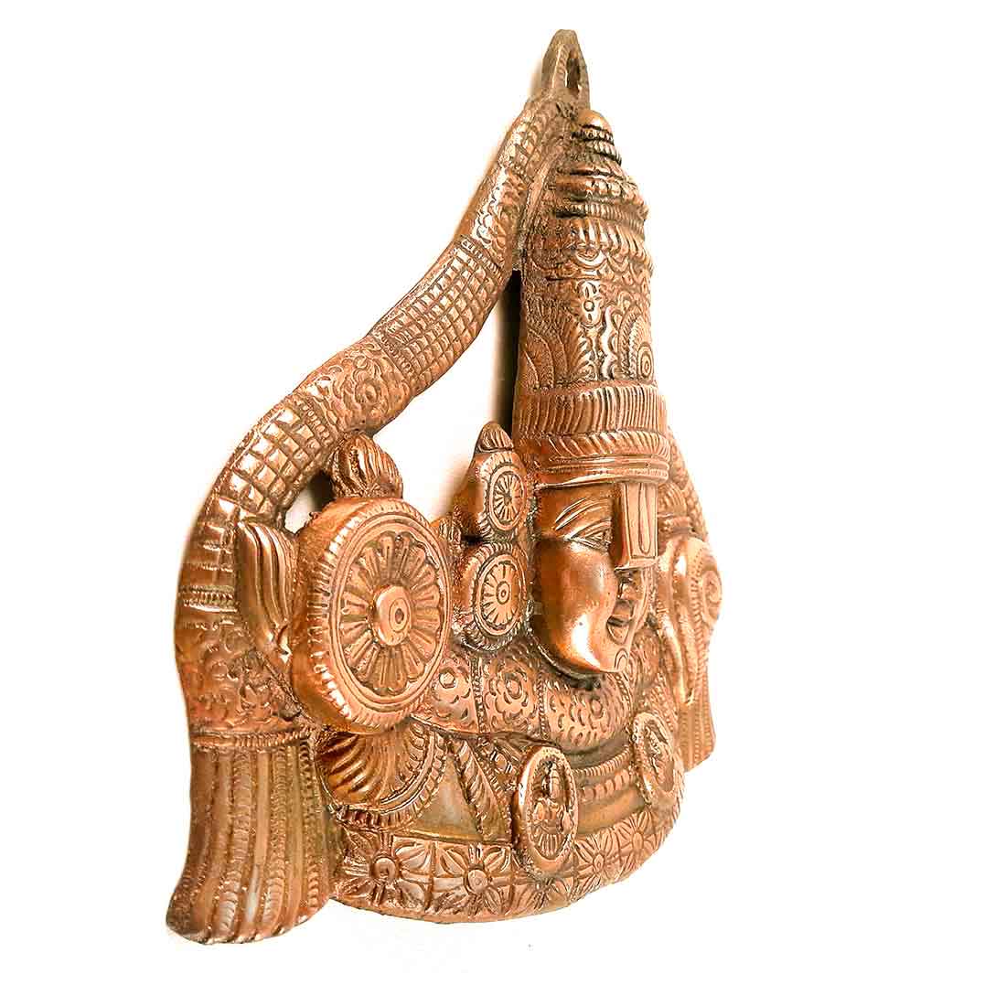 Lord Balaji Wall Hanging Idol | Shri Venkateswara Swami Wall Statue | Tirupati Balaji Wall Hanging Murti - for Home, Living Room, Office, Puja & Gift - 14 Inch