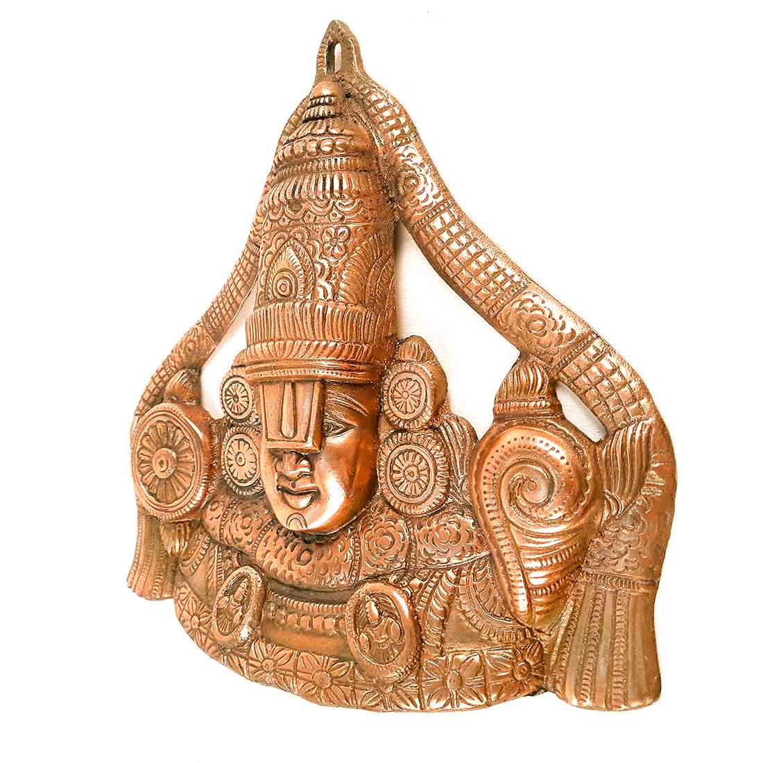 Lord Balaji Wall Hanging Idol | Shri Venkateswara Swami Wall Statue | Tirupati Balaji Wall Hanging Murti - for Home, Living Room, Office, Puja & Gift - 14 Inch