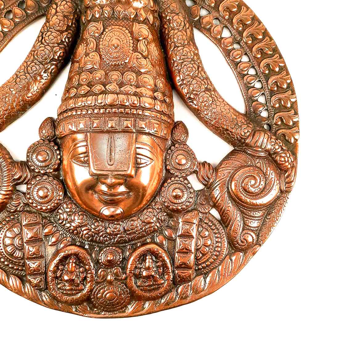 Tirupati Balaji Wall Hanging Idol | Swami Venkateswara Wall Statue | Balaji Face Wall Hanging Murti - for Home, Living Room, Office, Puja & Gift - 18 Inch
