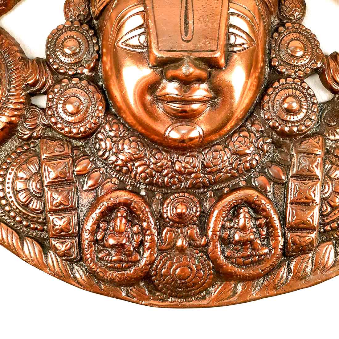 Tirupati Balaji Wall Hanging Idol | Swami Venkateswara Wall Statue | Balaji Face Wall Hanging Murti - for Home, Living Room, Office, Puja & Gift - 18 Inch