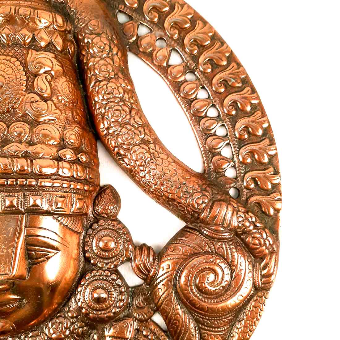 Tirupati Balaji Wall Hanging Idol | Swami Venkateswara Wall Statue | Balaji Face Wall Hanging Murti - for Home, Living Room, Office, Puja & Gift - 18 Inch