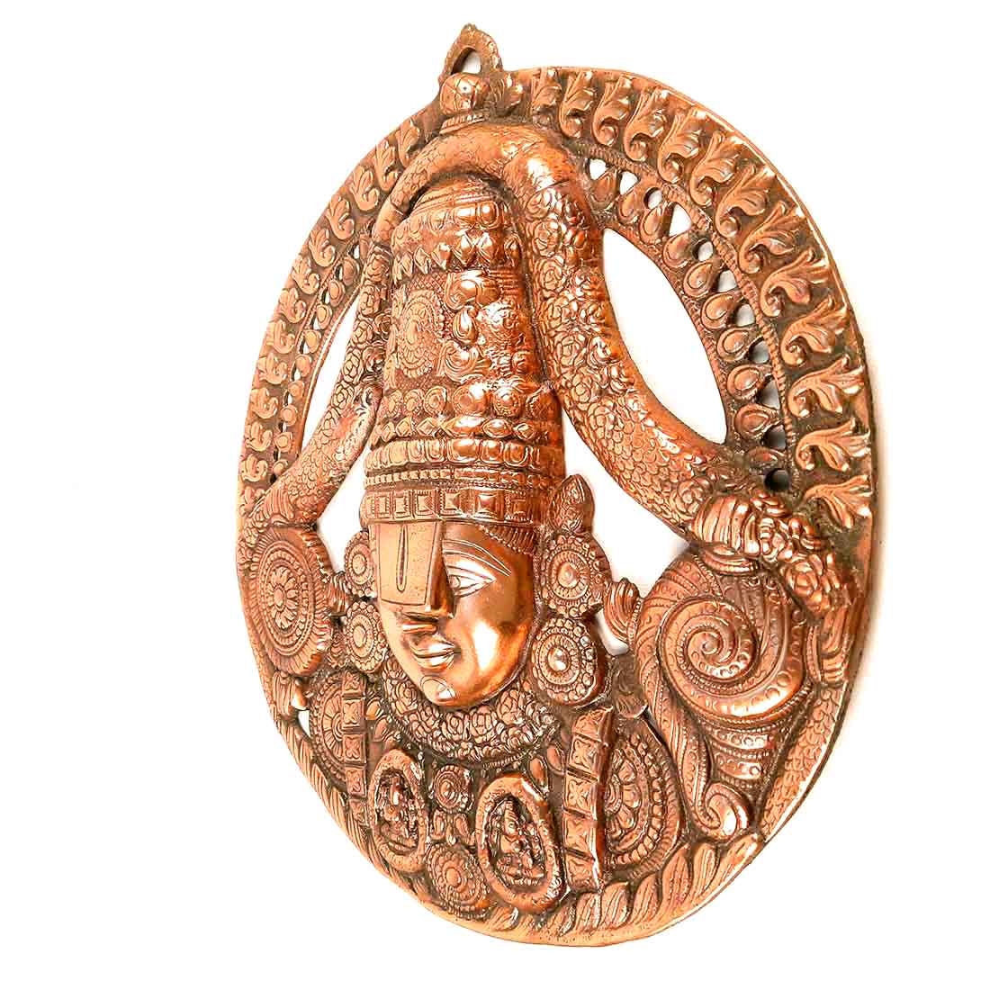 Tirupati Balaji Wall Hanging Idol | Swami Venkateswara Wall Statue | Balaji Face Wall Hanging Murti - for Home, Living Room, Office, Puja & Gift - 18 Inch