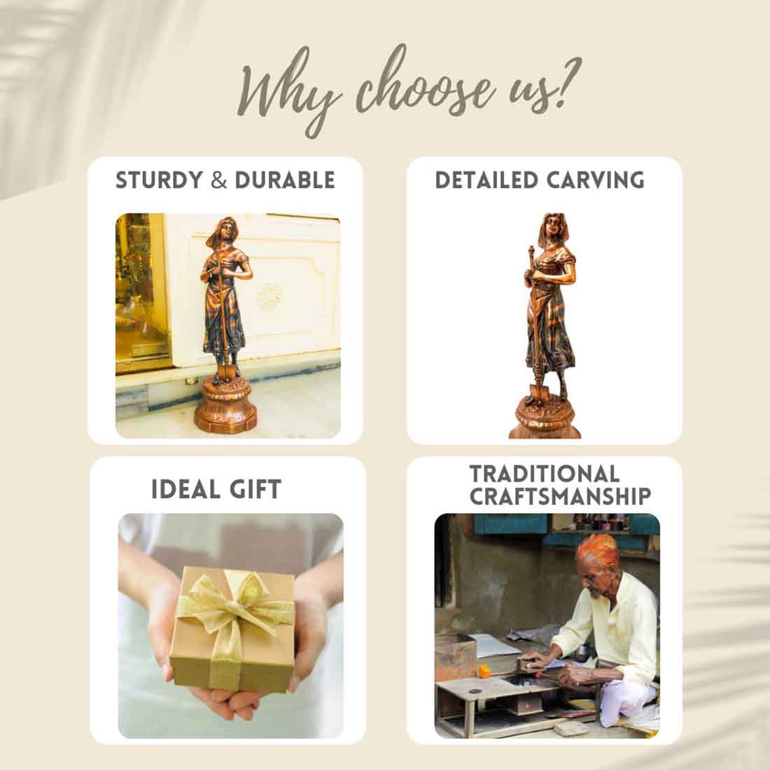 Lady Showpiece - Female Figurines - for Side Table Decoration  30 Inch - ApkaMart