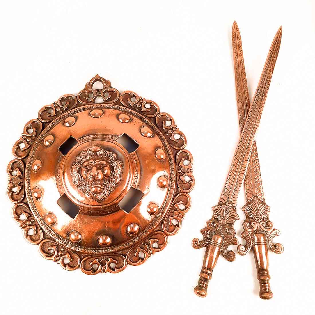 Lion Head Dhal Talwar Set 12 Inch - ApkaMart