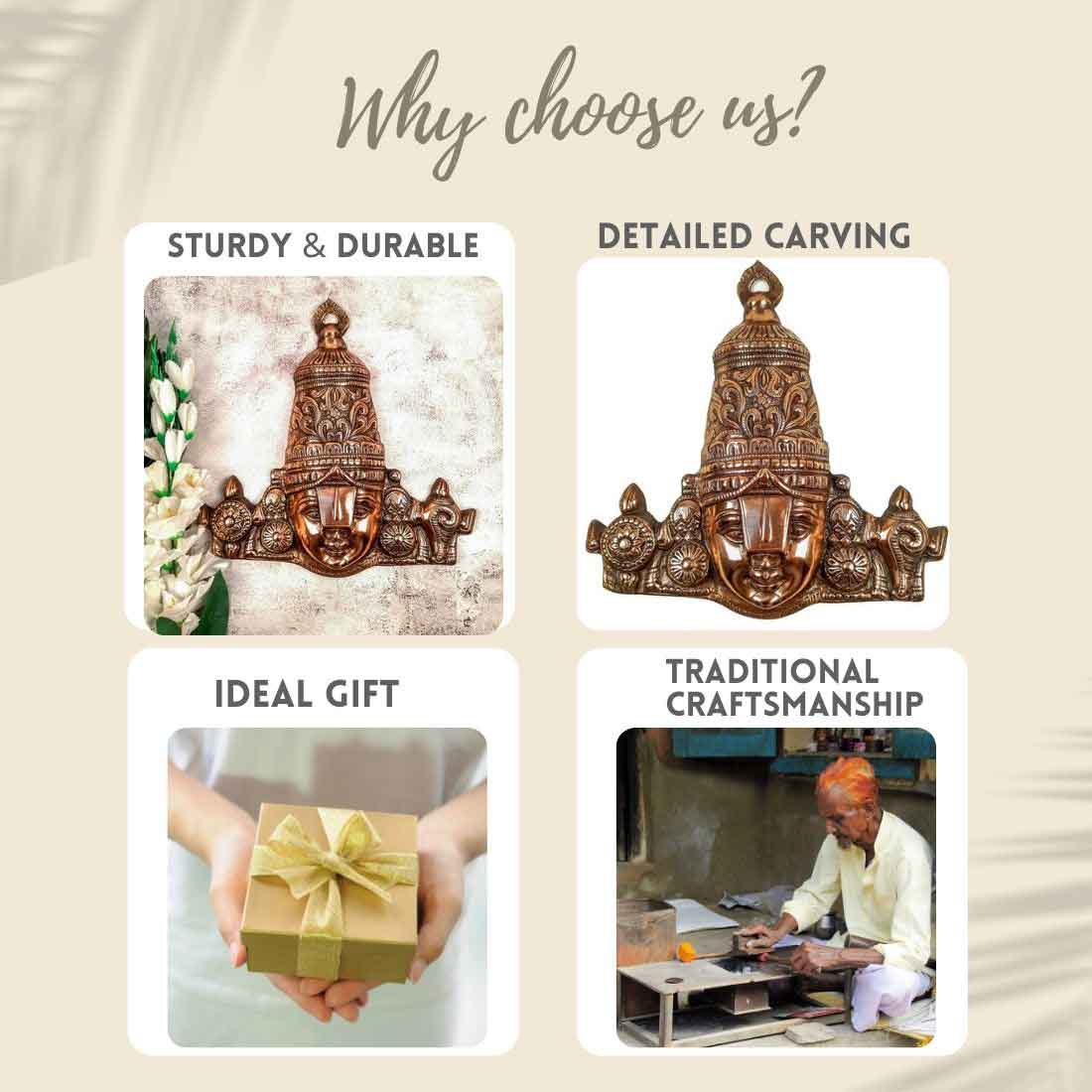 Tirupati Balaji | Shri Venkateswara Wall Hanging -14 Inch - ApkaMart