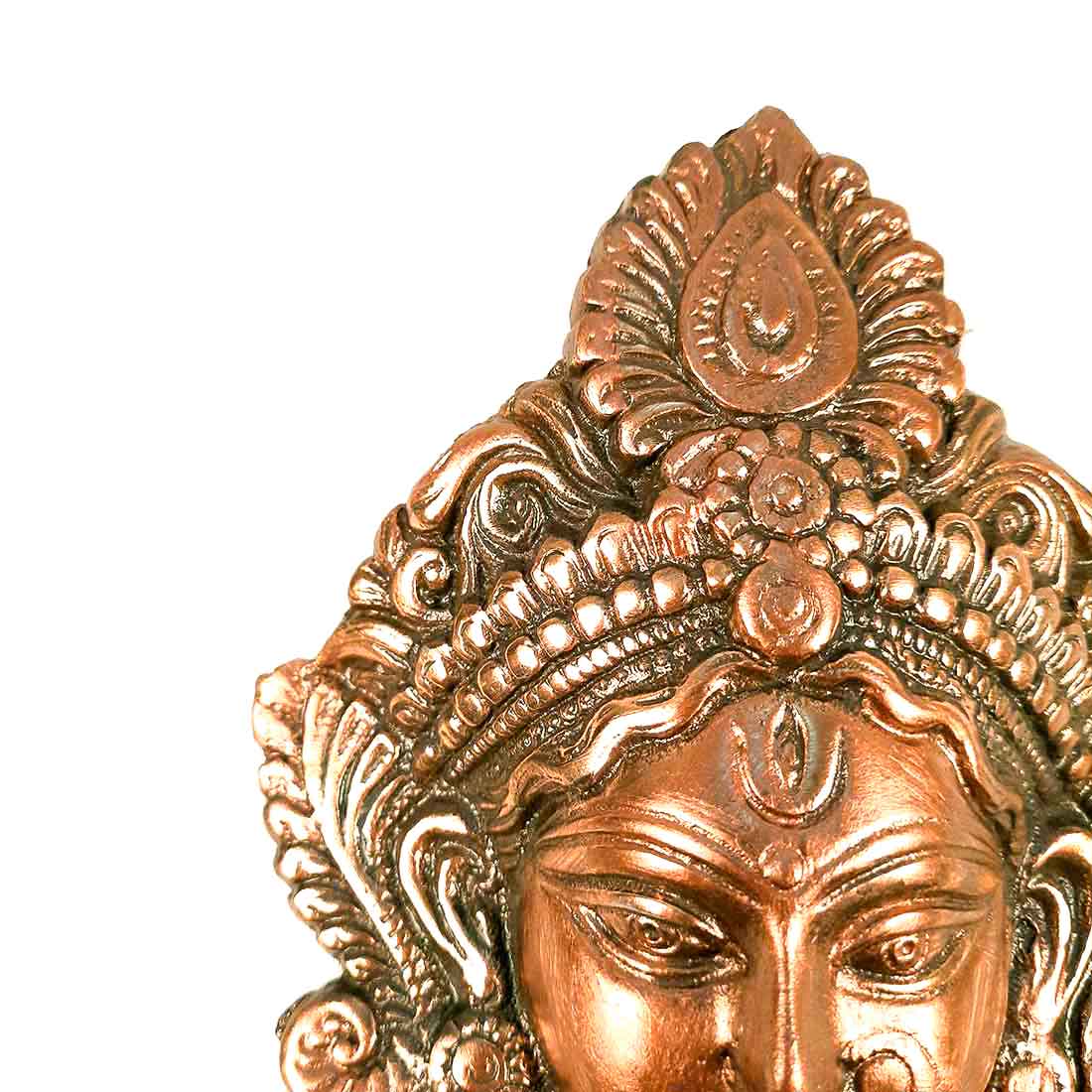 Durga Face Wall Art For Pooja, Temple & Office Decor - 6 Inch - ApkaMart