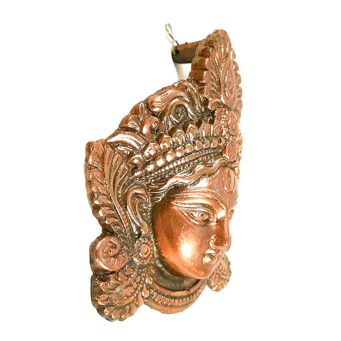 Durga Face Wall Art For Pooja, Temple & Office Decor - 6 Inch - ApkaMart