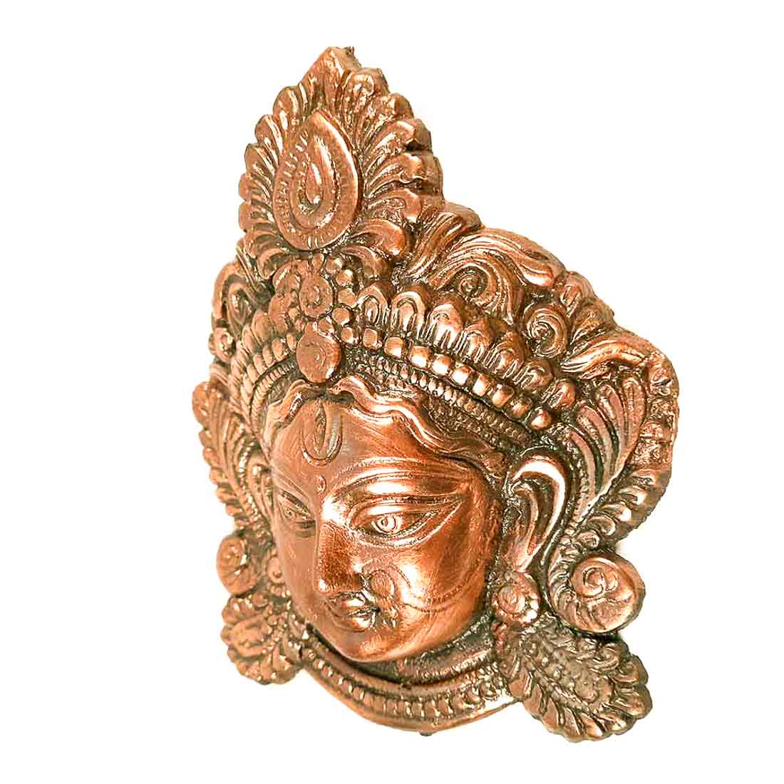 Durga Face Wall Art For Pooja, Temple & Office Decor - 6 Inch - ApkaMart