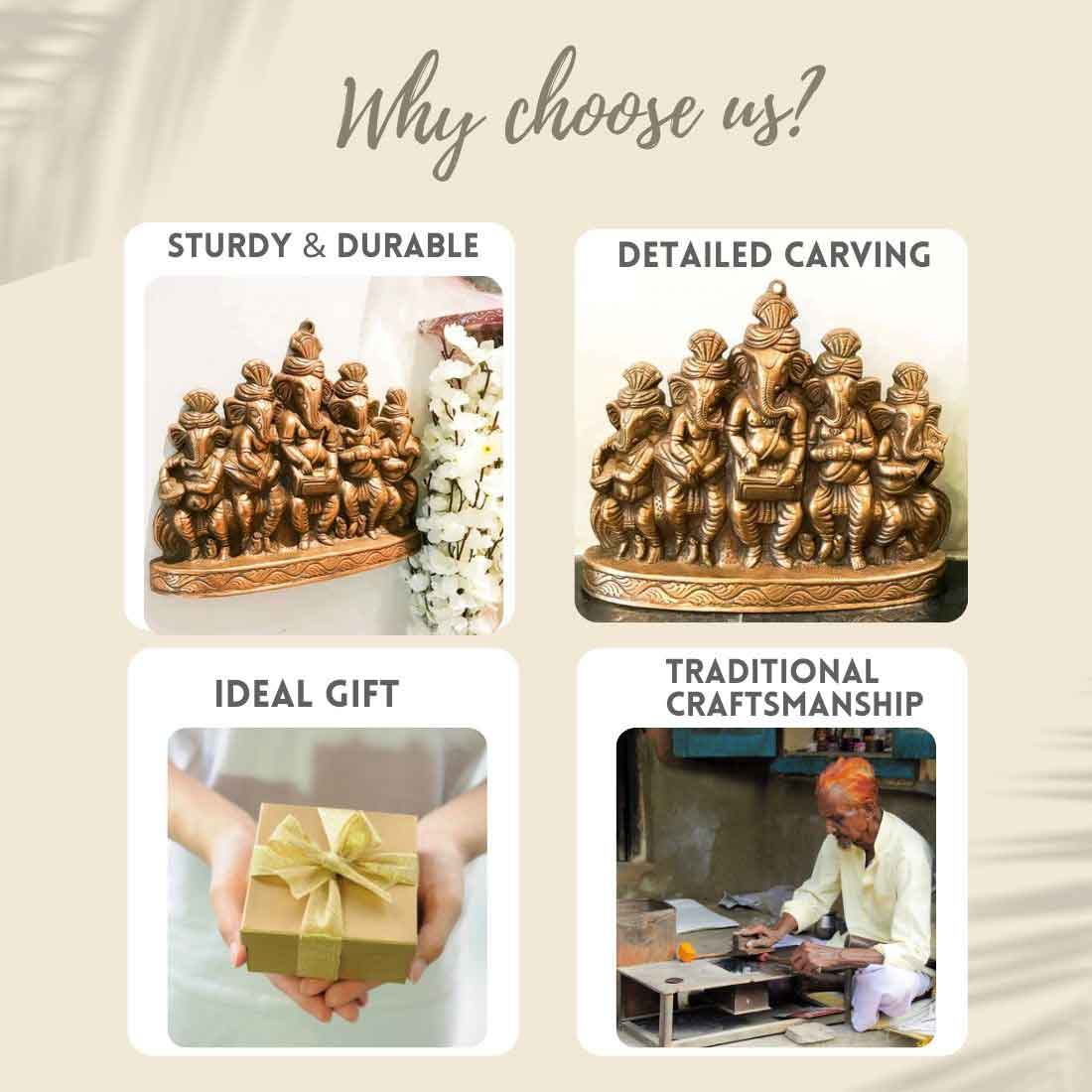 Ganesh Wall Art | Wall Decor for Living Room - 13 Inch - ApkaMart