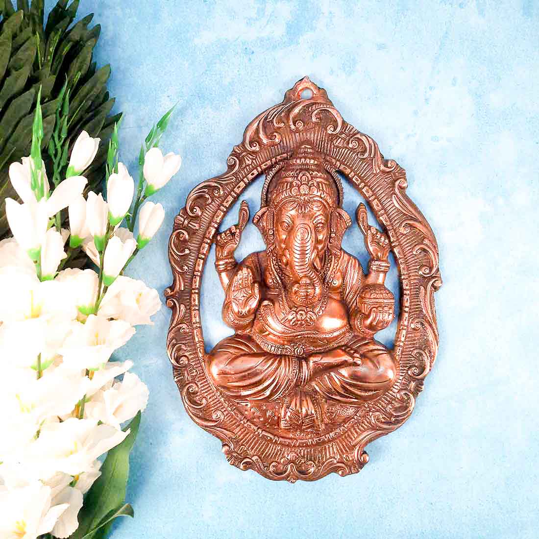 Ganesh Wall Art For Pooja, Temple & Home Decor - 16 Inch - ApkaMart