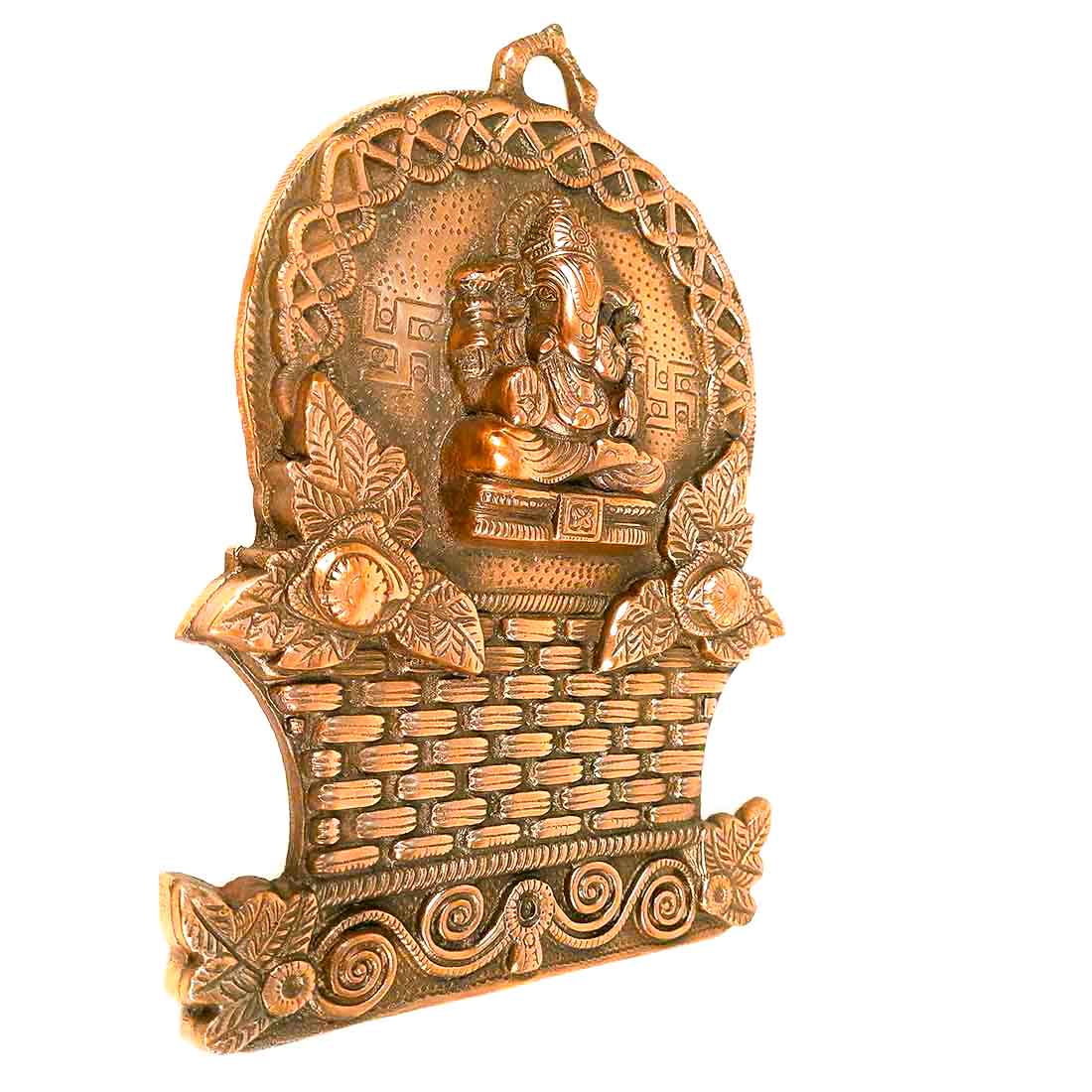 Lord Ganesh Wall Decor - Metal Wall Decor For Living room - 12 Inch - ApkaMart