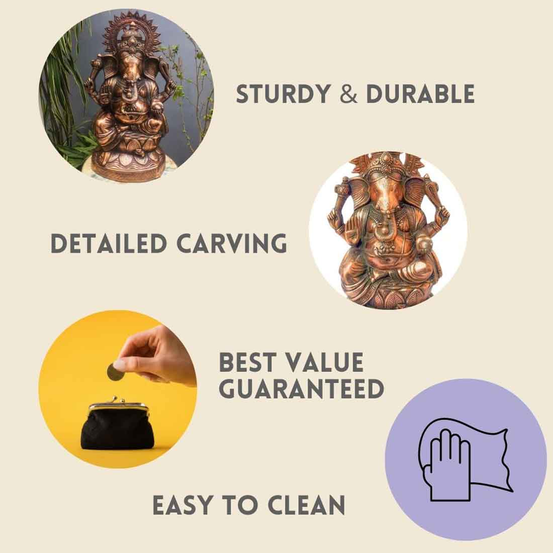 Lord Ganesha Statue | Ganesh Idol for Office & Home decor - 25 Inch - ApkaMart