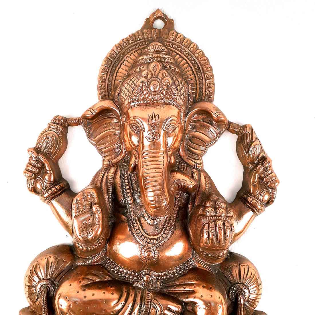 Ganesh Wall Hanging Idol Big | Lord Ganesha Statue Wall Art - For Puja, Home & Main Gate |Religoius & Spiritual Decor for Living Room - 22 Inch