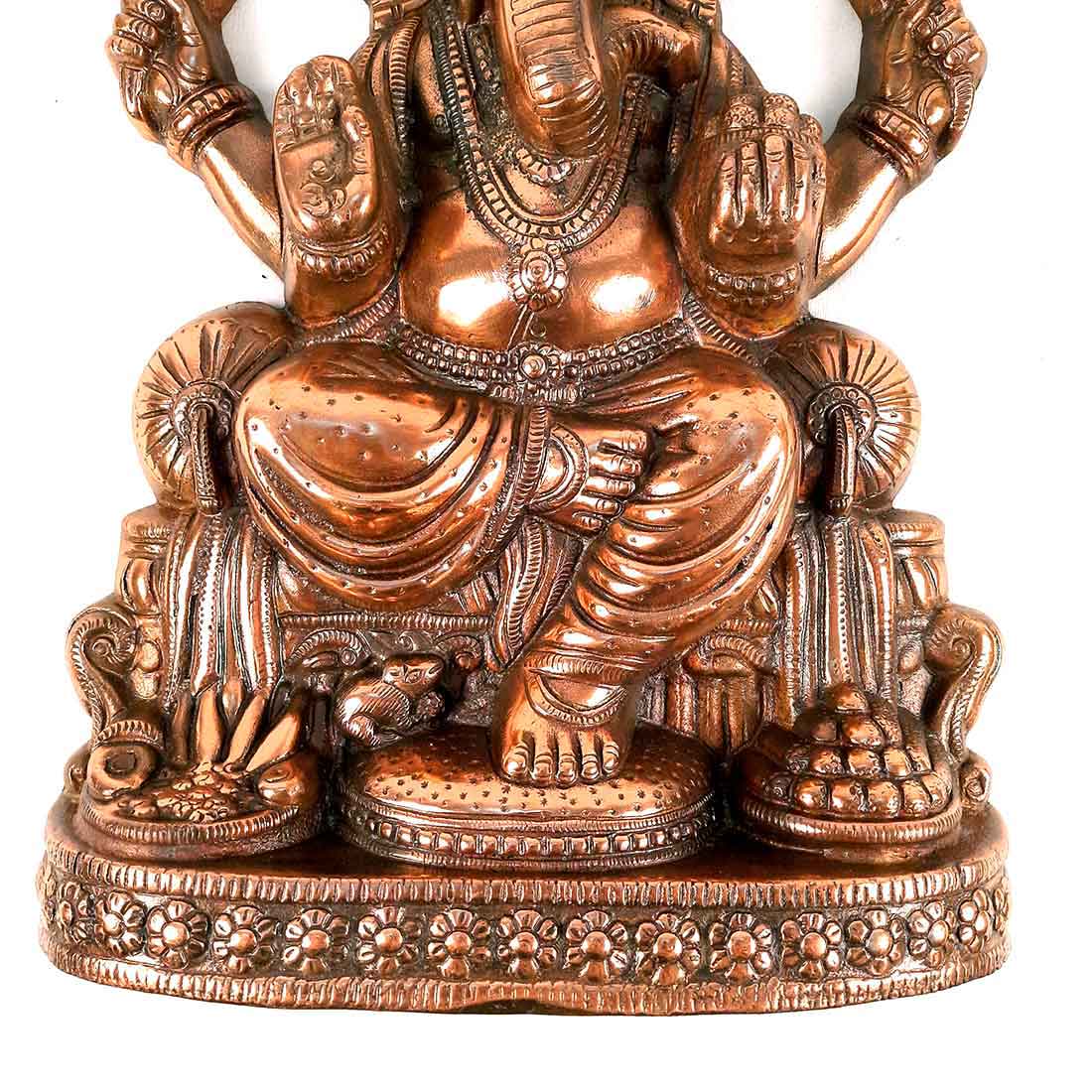 Ganesh Wall Hanging Idol Big | Lord Ganesha Statue Wall Art - For Puja, Home & Main Gate |Religoius & Spiritual Decor for Living Room - 22 Inch