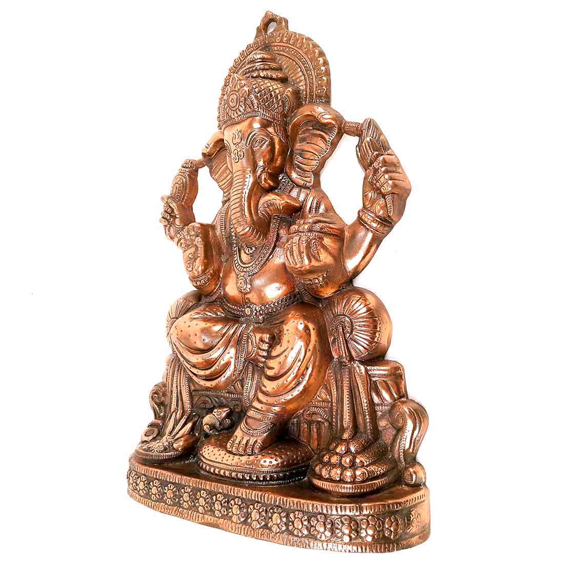 Ganesh Wall Hanging Idol Big | Lord Ganesha Statue Wall Art - For Puja, Home & Main Gate |Religoius & Spiritual Decor for Living Room - 22 Inch