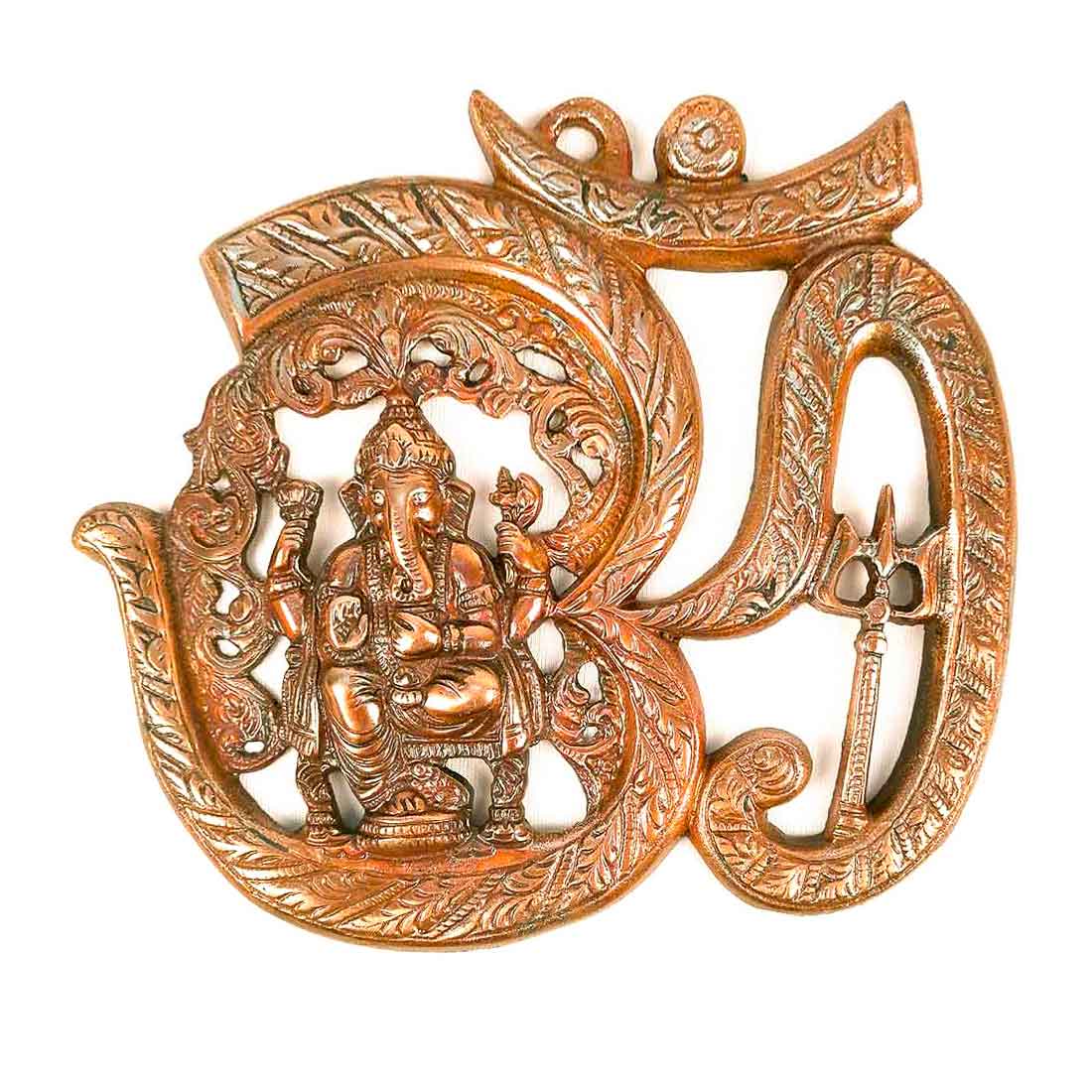 Om Ganesha Wall Hanging - For House Warming Gifts & Entryway Wall Decor - 8 Inch - ApkaMart