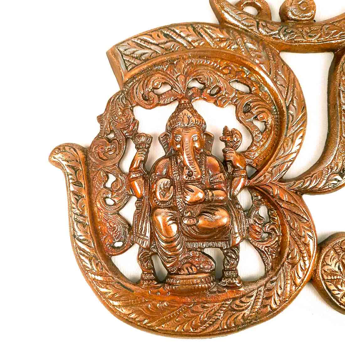 Om Ganesha Wall Hanging - For House Warming Gifts & Entryway Wall Decor - 8 Inch - ApkaMart