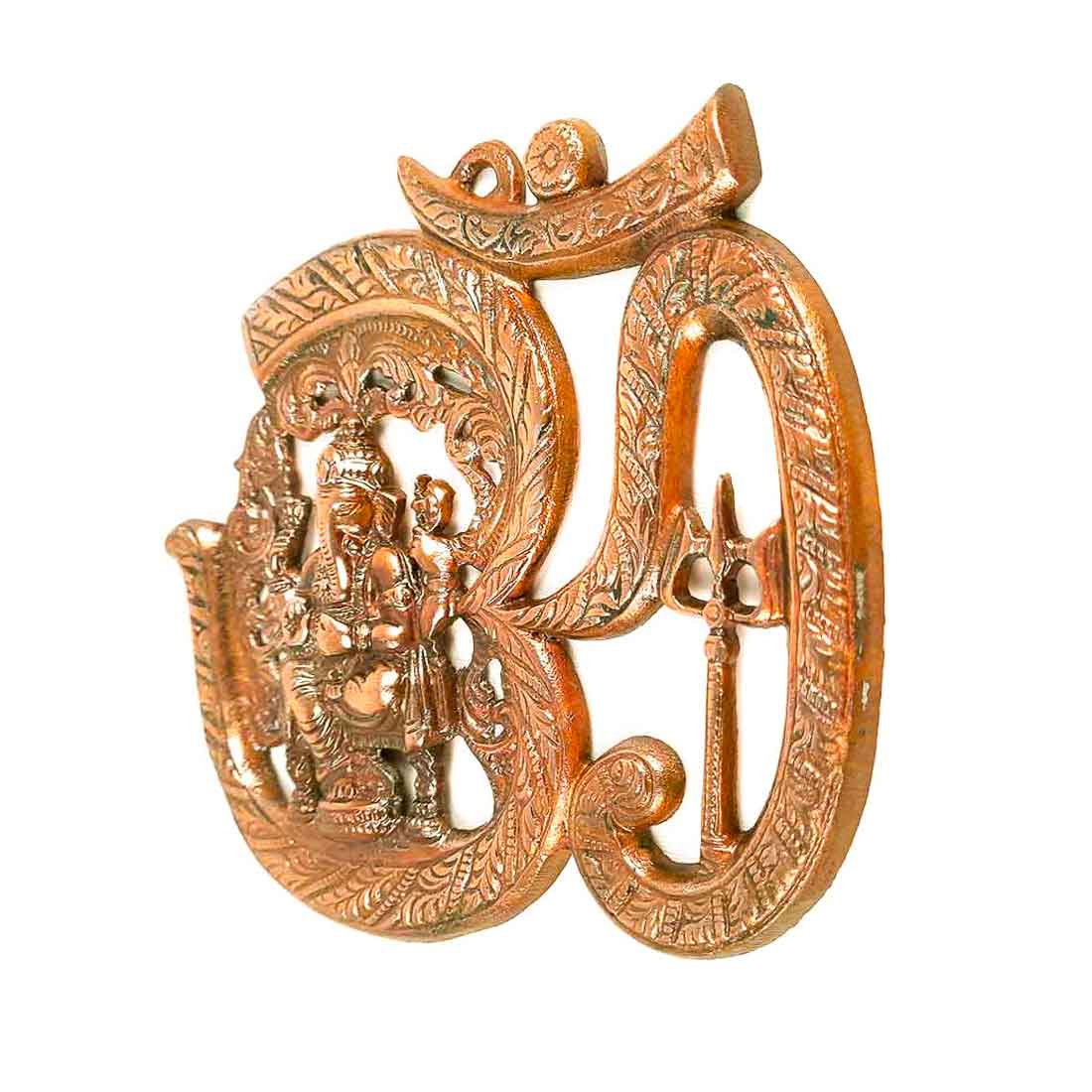 Om Ganesha Wall Hanging - For House Warming Gifts & Entryway Wall Decor - 8 Inch - ApkaMart