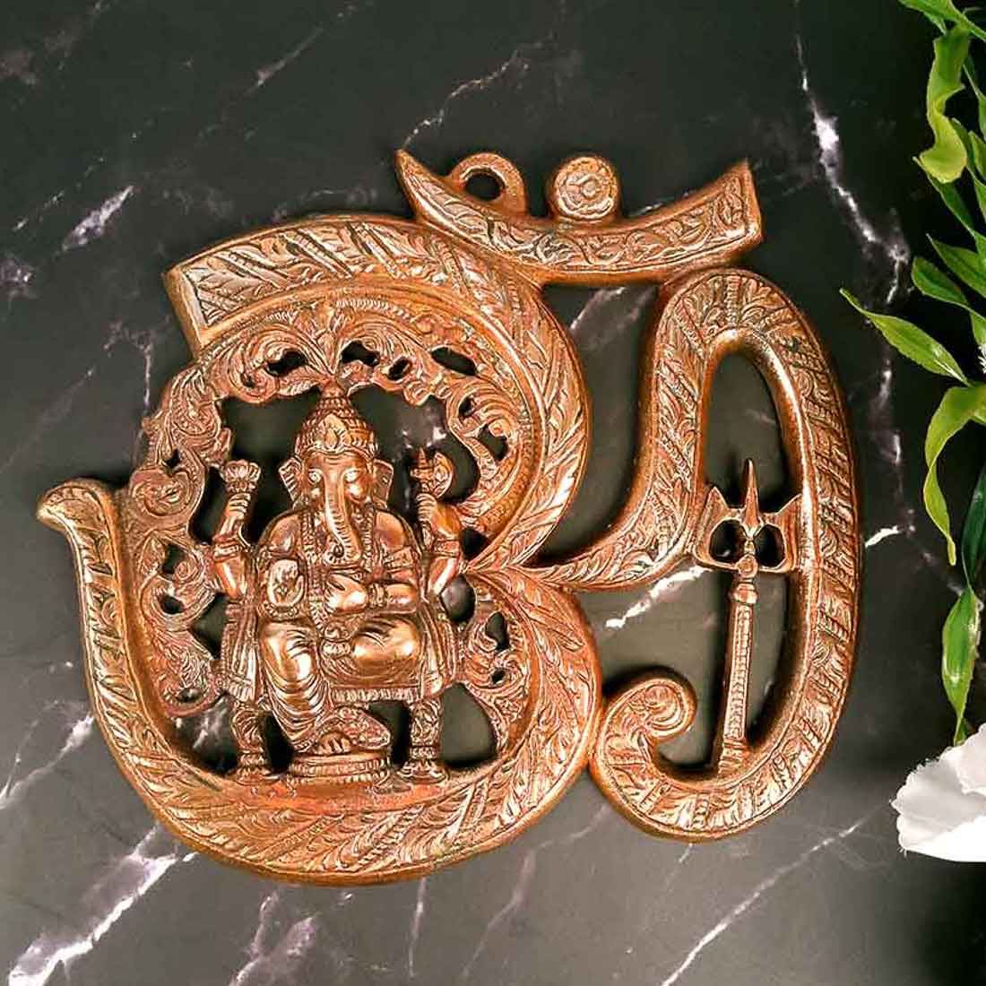 Buy Om Ganesh Wall Hanging 9 Inch Online at Best Prices
