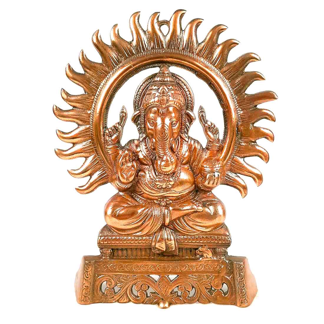Ganesh Wall Hanging - Wall Decor for Pooja Room & Living Room - 11 inch - ApkaMart