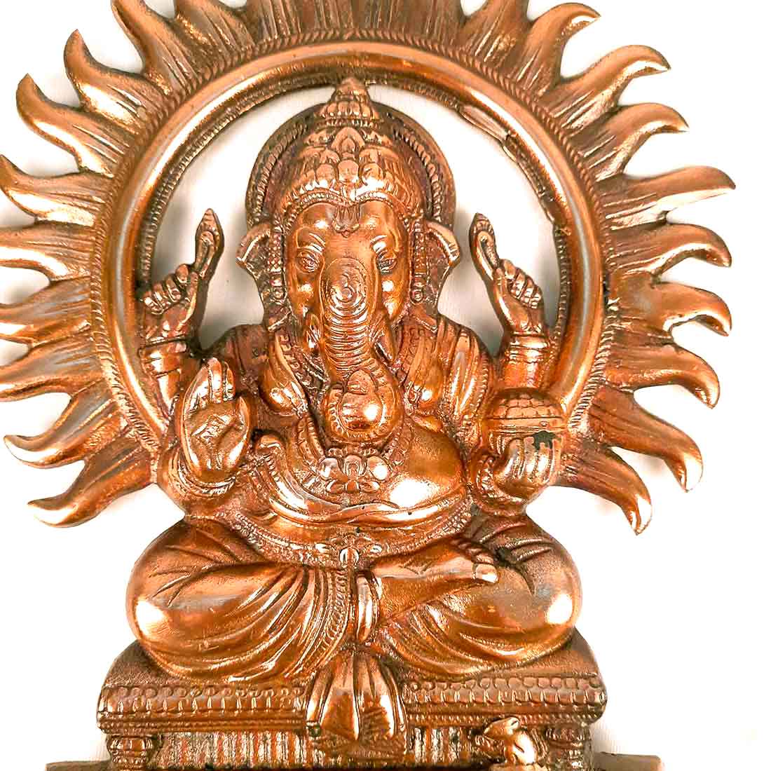 Ganesh Wall Hanging - Wall Decor for Pooja Room & Living Room - 11 inch - ApkaMart