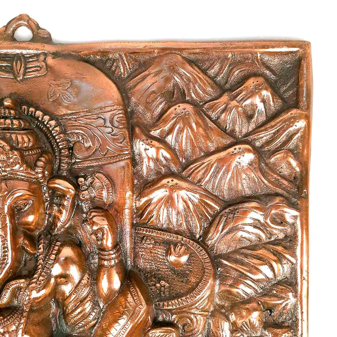 Ganesh Wall Hanging Statue | Ganesha Writing Book Wall Idol for Puja, Home, Living Room Decor | Diwali & Housewarming Gift - 16 Inch - Apkamart #Style_Design 2