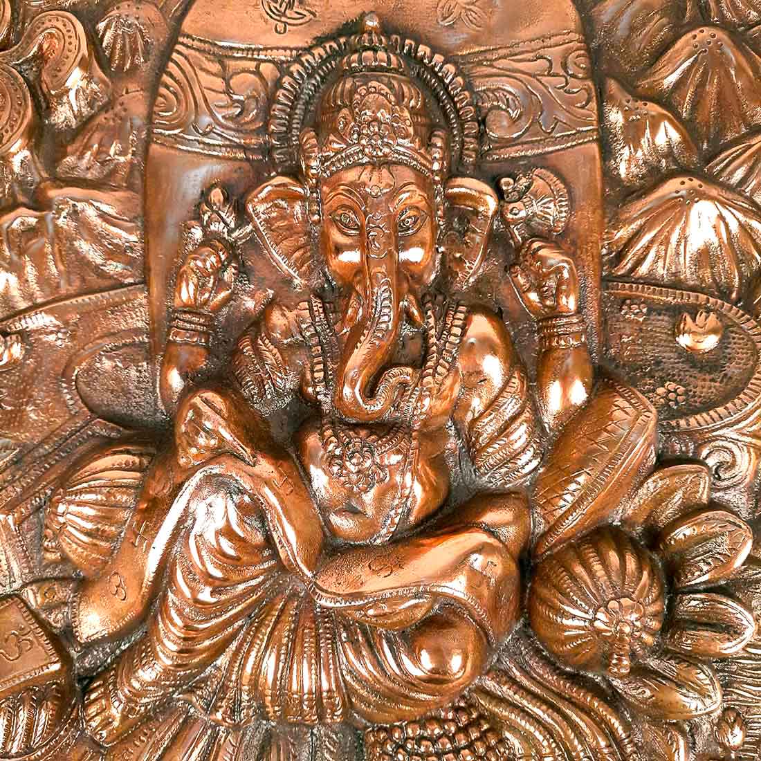 Ganesh Wall Hanging Statue | Ganesha Writing Book Wall Idol for Puja, Home, Living Room Decor | Diwali & Housewarming Gift - 16 Inch - Apkamart #Style_Design 2