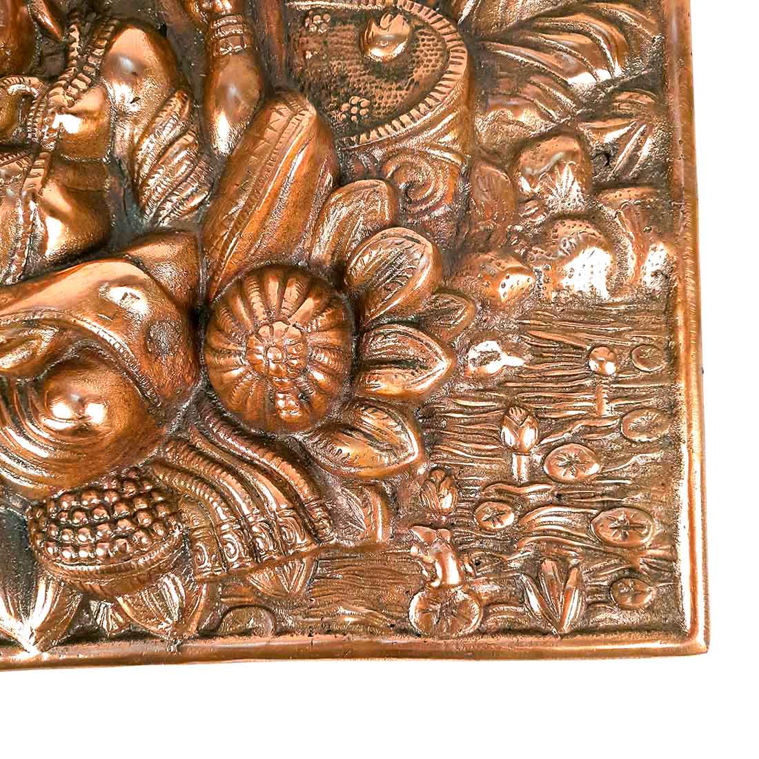 Ganesh Wall Hanging Statue | Ganesha Writing Book Wall Idol for Puja, Home, Living Room Decor | Diwali & Housewarming Gift - 16 Inch - Apkamart #Style_Design 2