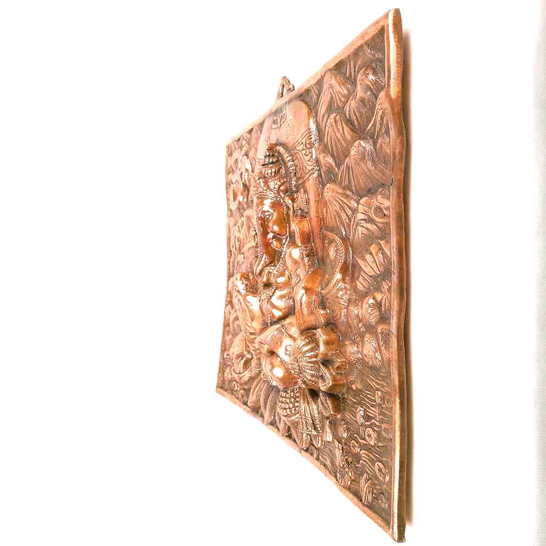 Ganesh Wall Hanging Statue | Ganesha Writing Book Wall Idol for Puja, Home, Living Room Decor | Diwali & Housewarming Gift - 16 Inch - Apkamart #Style_Design 2