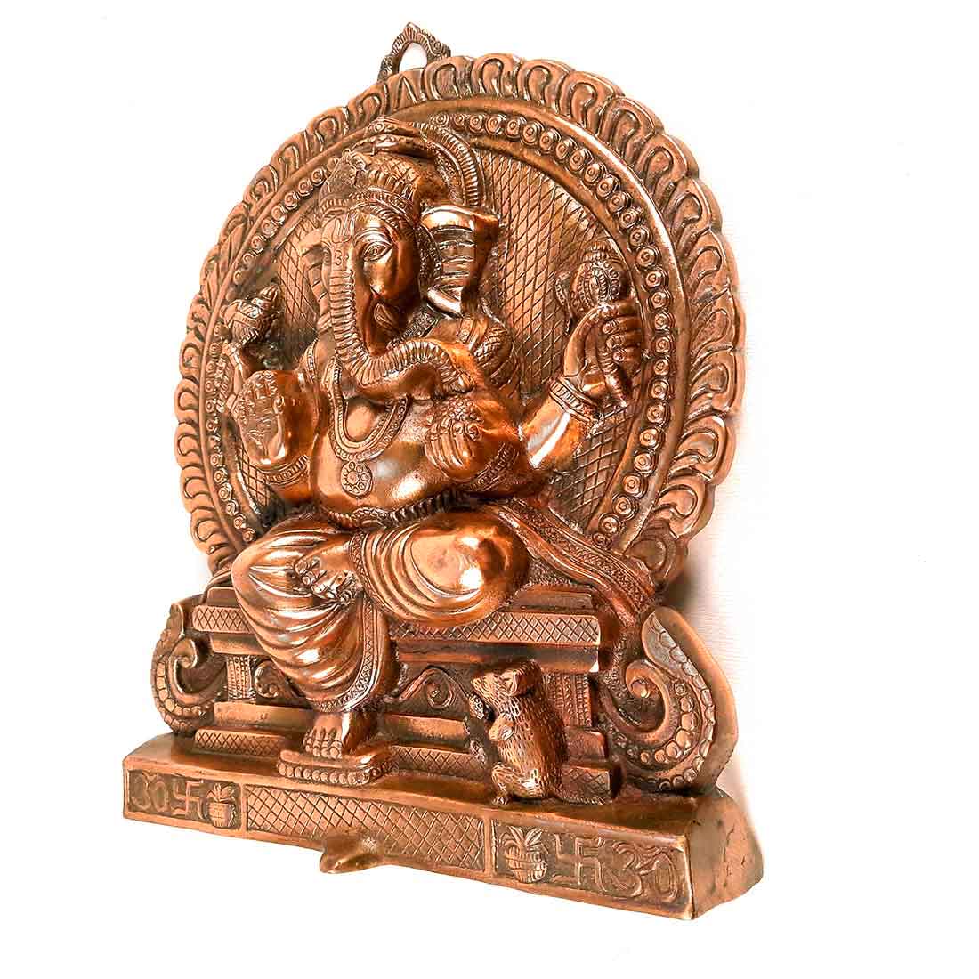 Lord Ganesh Wall Hanging Idol | Ganesha Wall Idol Big Size - for Home, Living Room, Entrance, Main Door | Metal Ganesh Wall Art for Religious & Spiritual Decor | Diwali & Housewarming Gift - 16 Inch