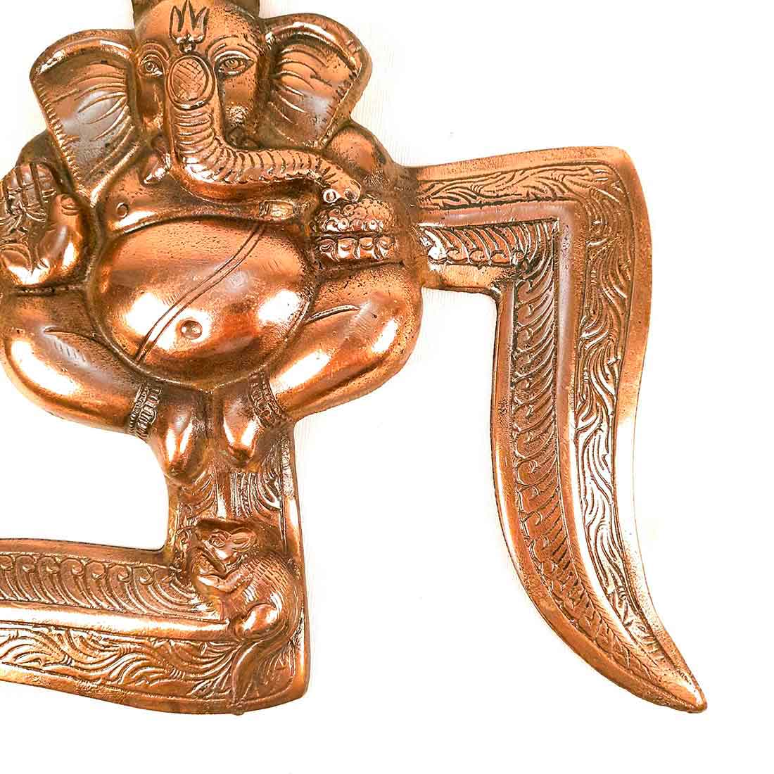 Swastik Ganesh Wall Decor - Vigha Harta Ganesha Wall Hanging -12 Inch - ApkaMart